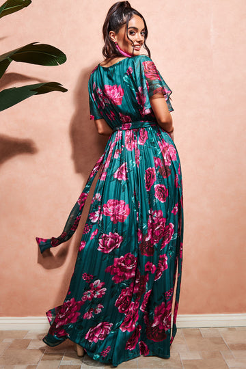 Off The Shoulder Wrap Maxi Dress Goddiva
